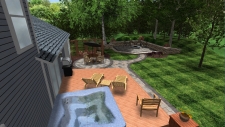 patio and walkway 3D Design