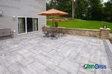 paver patio with columns